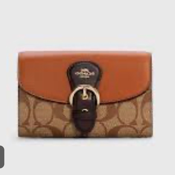 Coach Klein Wallet in Blocked Signature Canvas - Picture 4 of 6